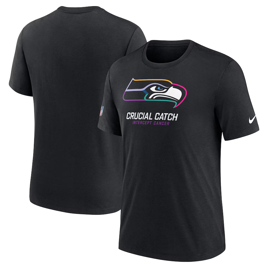 Men Seattle Seahawks 2024 Nike NFL black T shirts